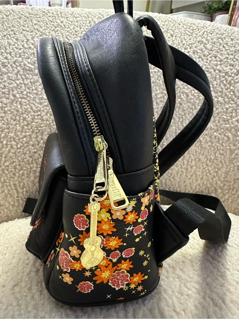 Pixar x Loungefly 'Remember Me' Floral Mini Backpack - Black - Picture 2 of 16